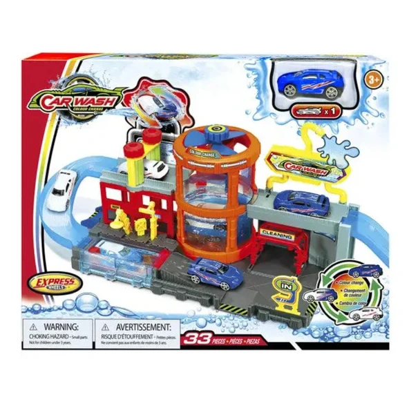 ZeycanHome Express Wheels Araç Yıkama ve Renk Değiştirme Oyun Seti Kız Erkek Çocuk Oyuncak Eğitici Oyuncaklar ürün görseli 1