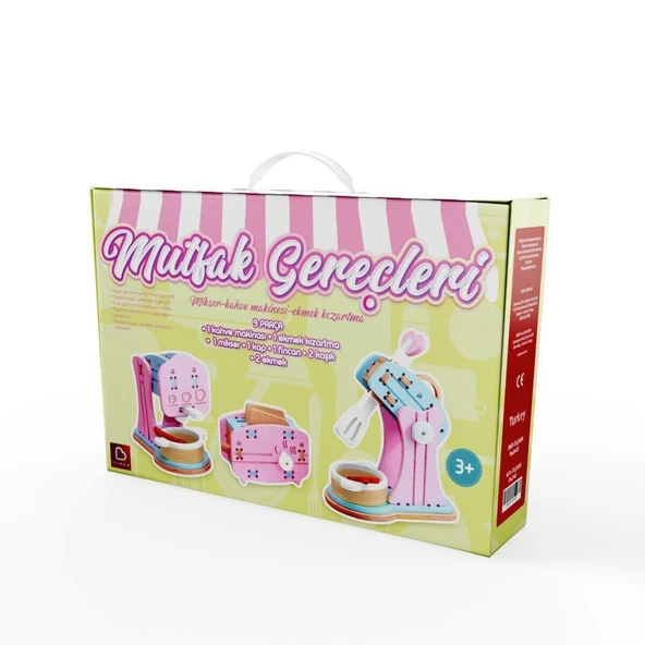 ZeycanHome 1007 Ahşap Mutfak Gereçleri Seti - Lulubere Oyuncak Kız Erkek Çocuk Oyuncak Eğitici Oyuncaklar ürün görseli 1