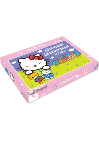 ZeycanHome Hello Kitty Eğlenerek Öğreniyorum 23 Parça Puzzle Kız Erkek Çocuk Oyuncak Eğitici Oyuncaklar ürün görseli 1