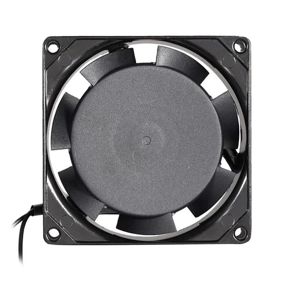 PowerMaster PM-21379 90x90x25mm 9X9 Metal Kasa Plastik Pervane AC220 Volt Fan