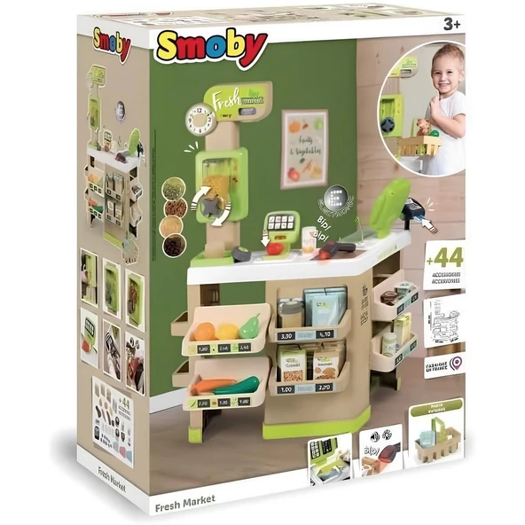 ZeycanHome Smoby Fresh Market Kız Erkek Çocuk Oyuncak Eğitici Oyuncaklar - Resim 2