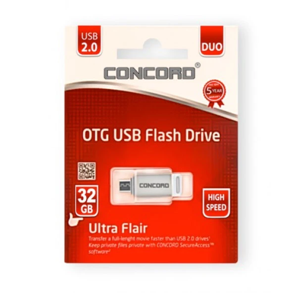 Concord 32 GB Micro OTG USB 2.0 Bellek COTG32 - 4
