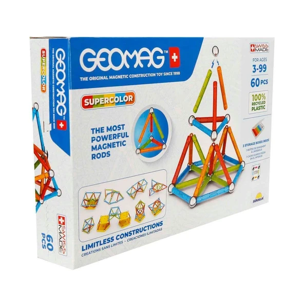 ZeycanHome 0384 Manyetik Zeka Oyunu 60 Parça Kız Erkek Çocuk Oyuncak Eğitici Oyuncaklar ürün görseli 1