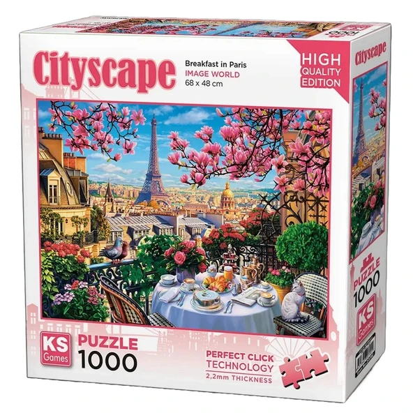 ZeycanHome KS Games Breakfast In Paris Puzzle 1000 Parça 20792 Kız Erkek Çocuk Oyuncak Eğitici Oyuncaklar ürün görseli 1