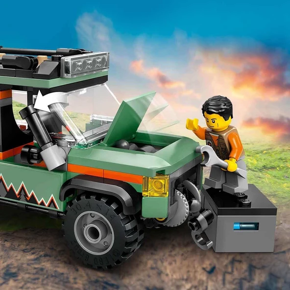 ZeycanHome LEGO City 4x4 Arazi Dağ Arabası 60447 Kız Erkek Çocuk Oyuncak Eğitici Oyuncaklar - Resim 2