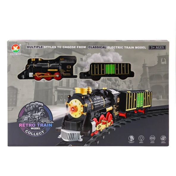 ZeycanHome 699-69A Sesli Işıklı Şarjlı Dumanlı Tren Seti Kız Erkek Çocuk Oyuncak Eğitici Oyuncaklar ürün görseli 1