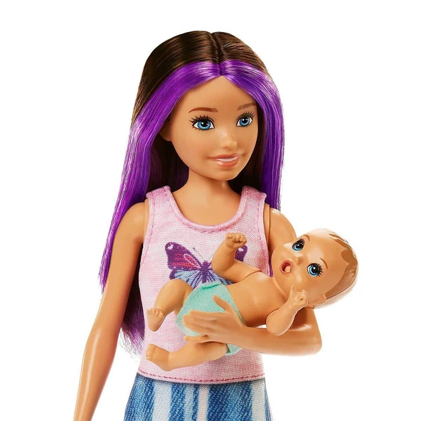 ZeycanHome HJY33 Mavi Saçlı Skipper Bebek Bakıcısı ve Oyun Seti Kız Erkek Çocuk Oyuncak Eğitici Oyuncaklar - 3
