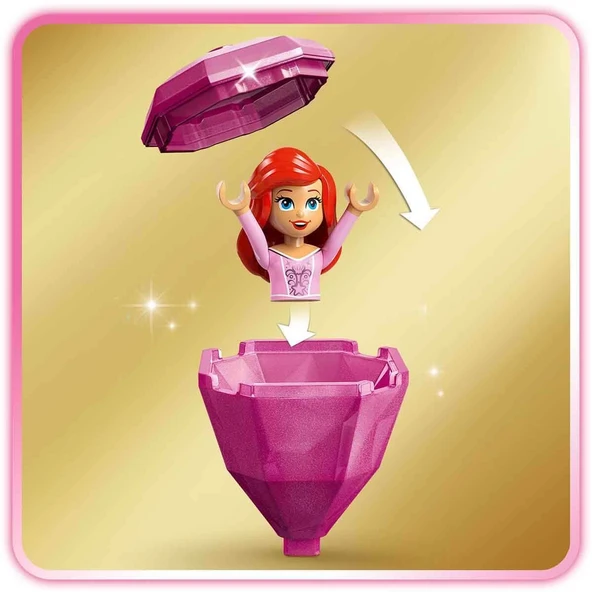 ZeycanHome LEGO Disney Princess Dönen Ariel 43259 Kız Erkek Çocuk Oyuncak Eğitici Oyuncaklar - Resim 3