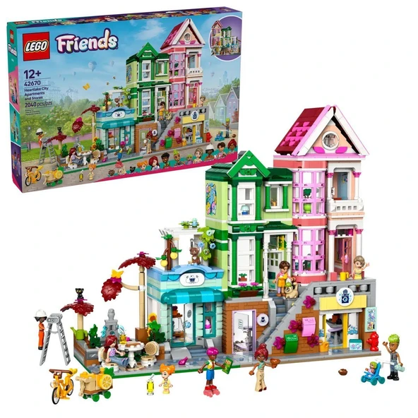 ZeycanHome 42670 Lego Friends Heartlake Apartman ve Mağazalar 2040 parça +12 yaş Kız Erkek Çocuk Oyuncak Eğitic ürün görseli
