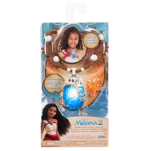 ZeycanHome Disney Moana 2 Moana'nın Işıklı Deniz Yıldızı Kolyesi - JKP/237616 Kız Erkek Çocuk Oyuncak Eğitici O - 1