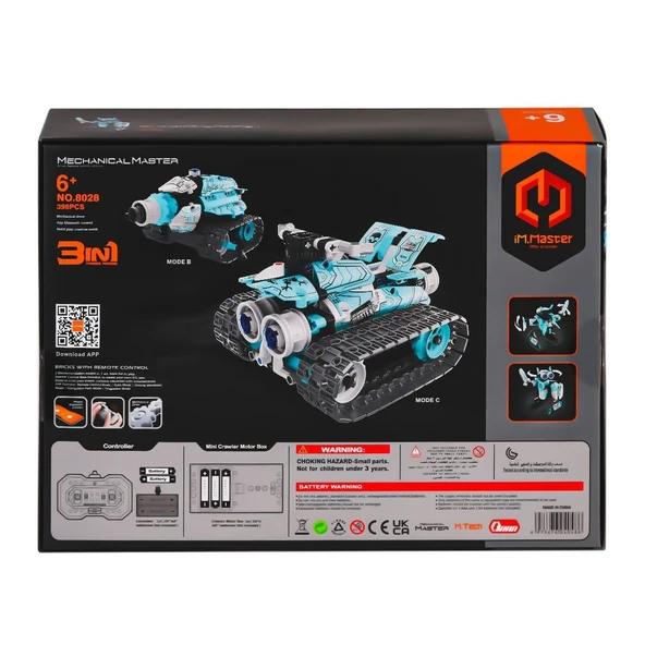 ZeycanHome 8028 IMM Mekanik Master Kumandalı Robot Araba Blokları 3IN1 398 Parça Kız Erkek Çocuk Oyuncak Eğitic - Resim 2