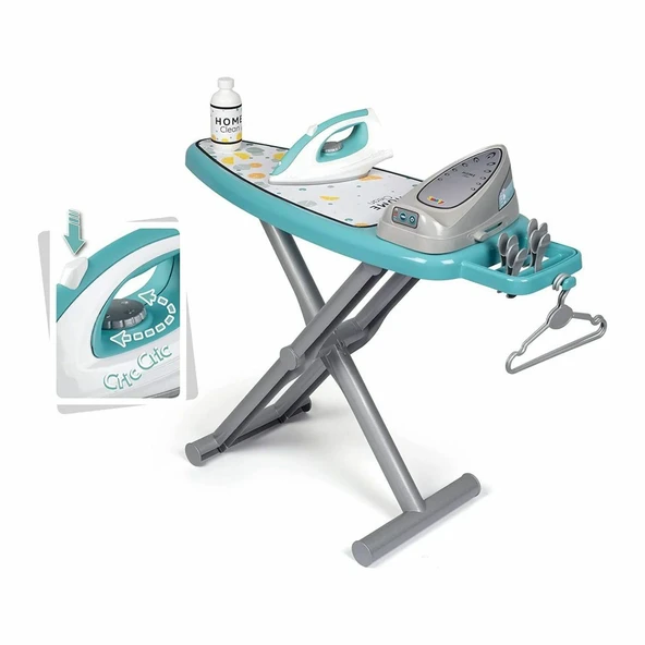 ZeycanHome 7600330121 Smoby Ütü Masası Kız Erkek Çocuk Oyuncak Eğitici Oyuncaklar - 2