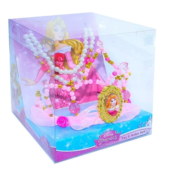 ZeycanHome Disney Aurora Taç Kolye Seti Kız Erkek Çocuk Oyuncak Eğitici Oyuncaklar