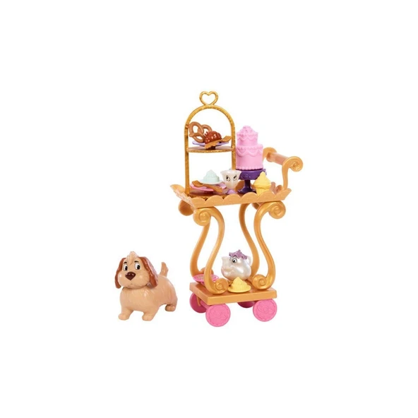 ZeycanHome HYM34 Disney Prenses Belle ile Çay Saati Oyun Seti - Bebek dahil değildir. Kız Erkek Çocuk Oyuncak E - 2