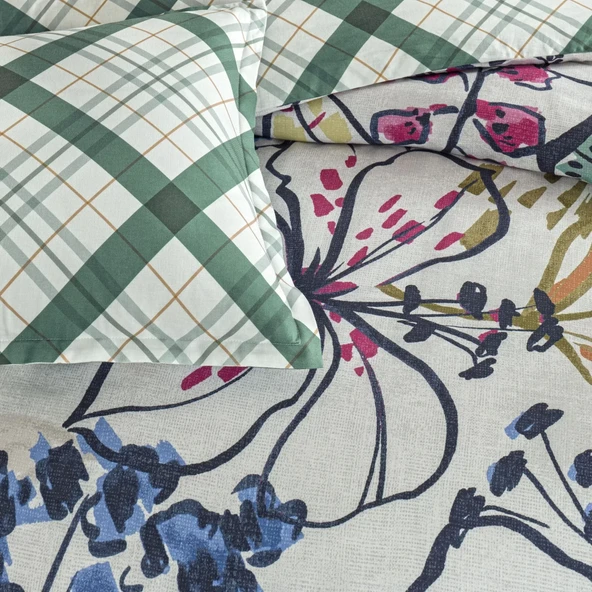 Taç Greeny Seç&Ser Çift Kişilik Nevresim Takımı Yeşil - Resim 2