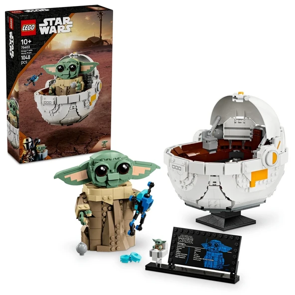 ZeycanHome LEGO Star Wars: The Mandalorian Uçan Bebek Arabalı Grogu 75403 Kız Erkek Çocuk Oyuncak Eğitici Oyunc ürün görseli