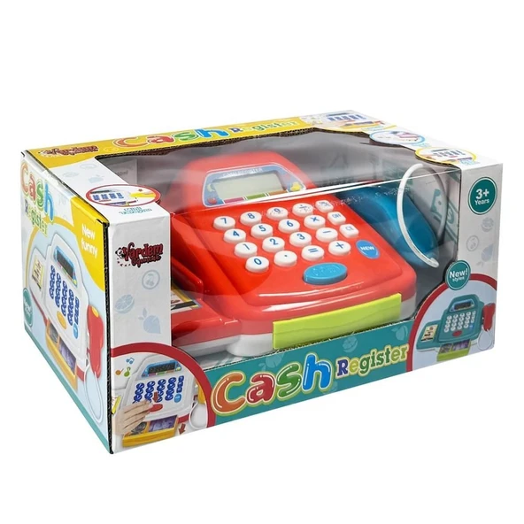 ZeycanHome HUA-66109 KUT.IŞIKLI SESLİ YAZAR KASA -VRD Kız Erkek Çocuk Oyuncak Eğitici Oyuncaklar - 1
