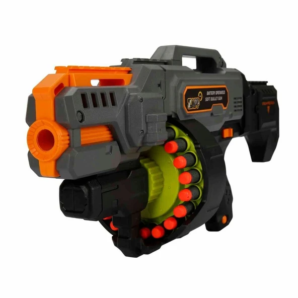 ZeycanHome 4574 Zapp Toys 40 Mermili Sünger Dart Atan Silah 57cm Kız Erkek Çocuk Oyuncak Eğitici Oyuncaklar - Resim 3