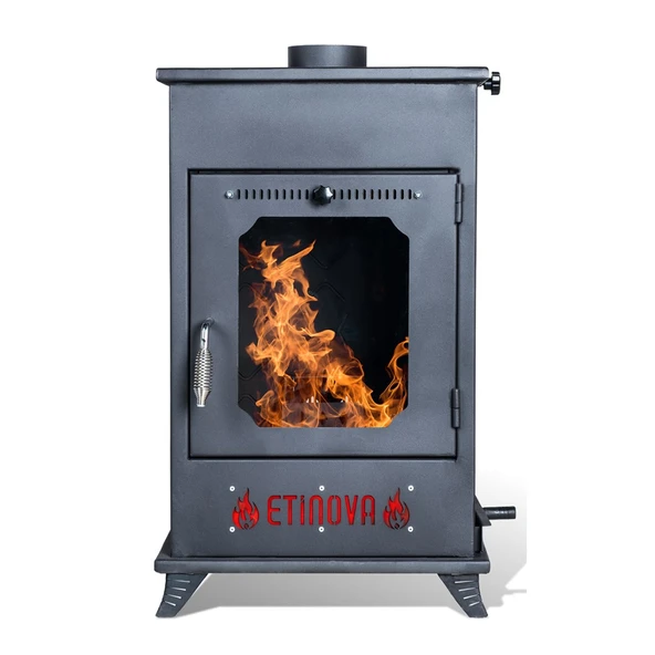 Etinova Eti-B2 Büyük Fırınsız Odun ve pelet yakan Şömine Tipi Soba