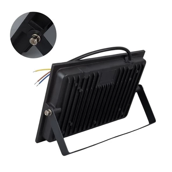 Powermaster PM-22572 100 Watt - 220 Volt 6500K IP66 150* Işık Açısı Siyah Slim Kasa Beyaz Led Projektör - 2