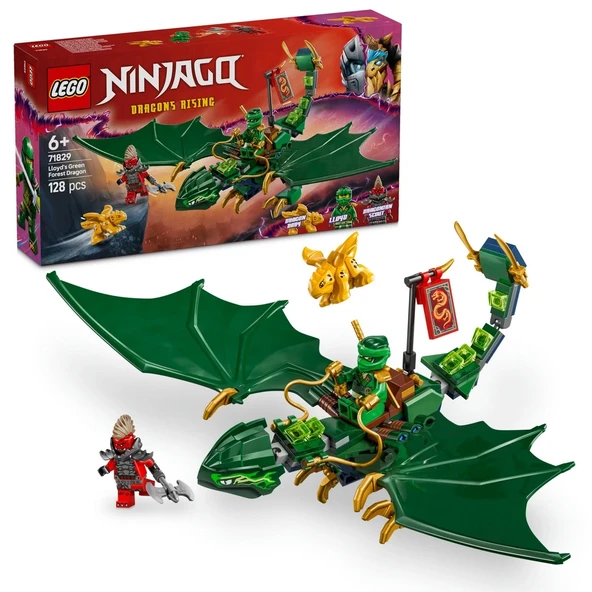 ZeycanHome LEGO NINJAGO Lloyd'un Yeşil Orman Ejderhası 71829 Kız Erkek Çocuk Oyuncak Eğitici Oyuncaklar - 1