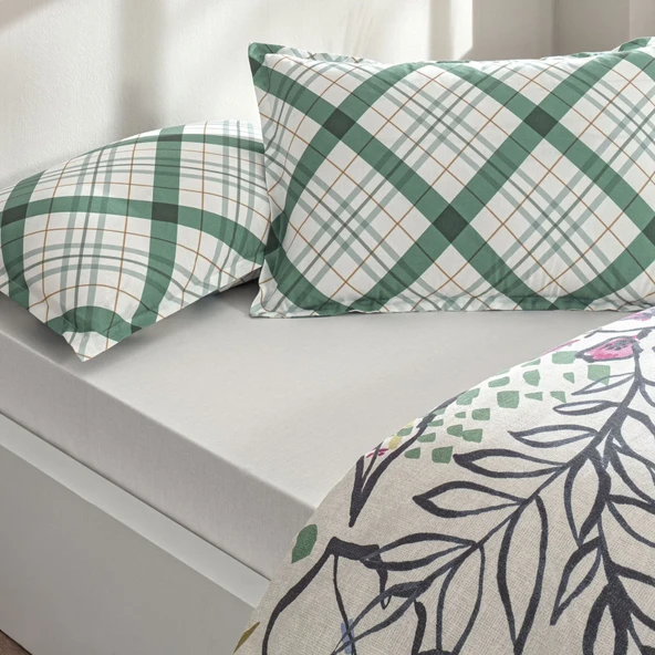 Taç Greeny Seç&Ser Çift Kişilik Nevresim Takımı Yeşil - Resim 3