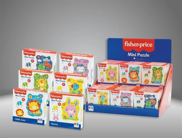 ZeycanHome 13422 FİSHER PRİCE MİNİ PUZZLE DİSPLAY -KS Kız Erkek Çocuk Oyuncak Eğitici Oyuncaklar - 1