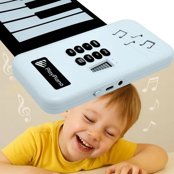 MagicVoice S3037C Renkli 37 Tuşlu Roll UP Silikon Piyano - 2