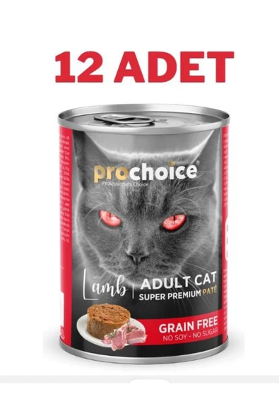 Adult Cat Lamb Pate Kuzulu Kedi Konservesi 12x400 gr - ürün görseli 1