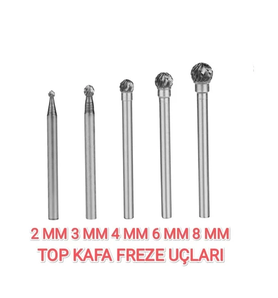 Profesyonel Su Kabağı İşlemeciliği İçin Yüksek Kaliteli Freze 5'li Uç Seti - 1