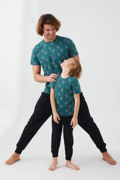 Arnetta 2504 Parrot Erkek Çocuk Kısa Kol Pijama Takım - 4