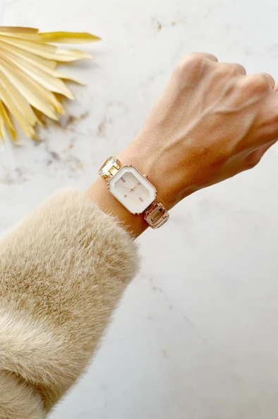 Aosta Gold Beyaz Kadın Kol saati ürün görseli 1