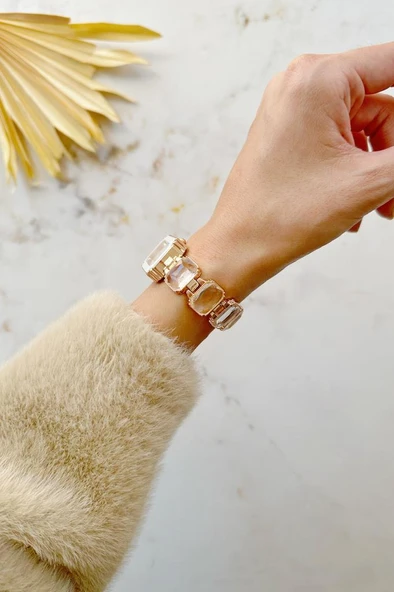 Aosta Gold Beyaz Kadın Kol saati - Resim 2