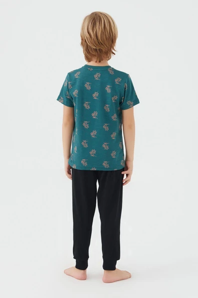 Arnetta 2504 Parrot Erkek Çocuk Kısa Kol Pijama Takım - 7