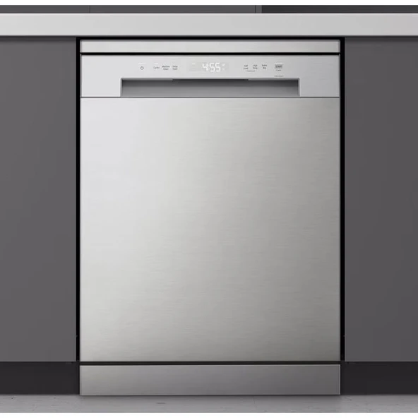 LG DFC612FVE 5 Programlı 14 Kişilik Gümüş Bulaşık Makinesi - Resim 2