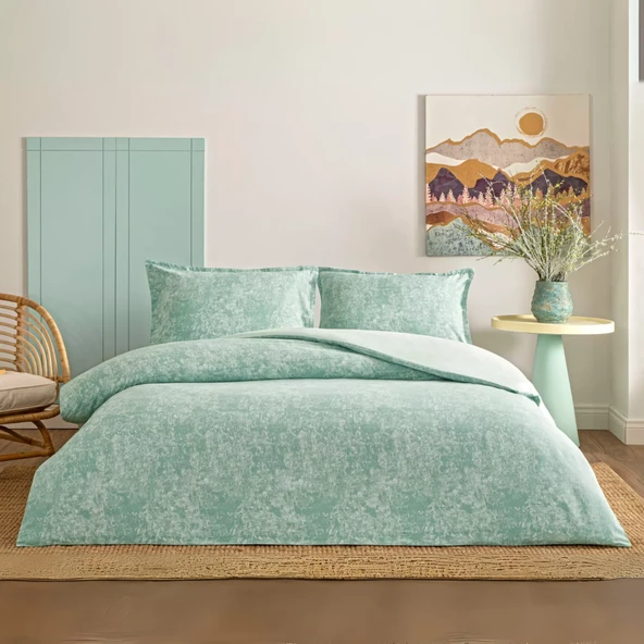 Taç Shimmer Seç&Ser Çift Kişilik Nevresim Takımı Yeşil ürün görseli 1