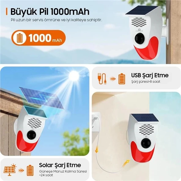 PowerMaster PM-26240 Solar Sesli Işıklı Alarm Sistemi - Resim 3