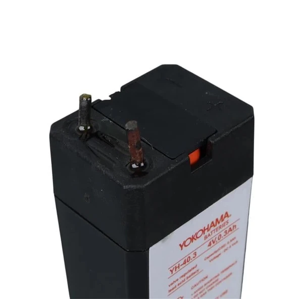 Yokohama YH-40.3 4 Volt - 0.3 Amper Akü (25.5x19.5x48 mm) - 4