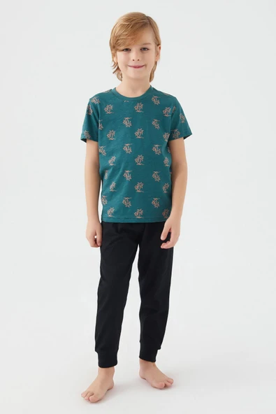 Arnetta 2504 Parrot Erkek Çocuk Kısa Kol Pijama Takım - 3