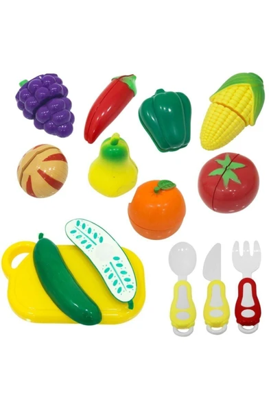 Birlik Oyuncak 22 Parça Meyve Sebze Kesme Seti