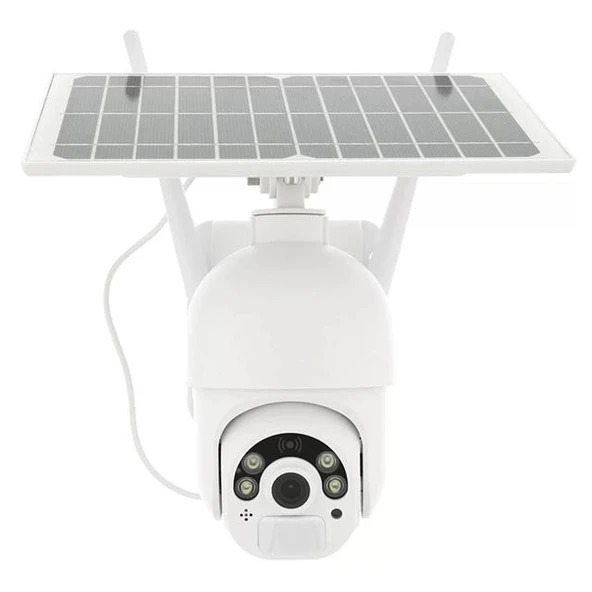 PowerMaster PM-26195 Solar Güneş Panelli 2MP 1080P 4G Sim Kart Ubox Destekli Wifi Kamera - Resim 2