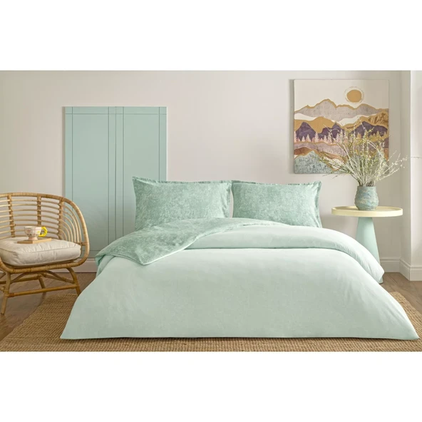 Taç Shimmer Seç&Ser Çift Kişilik Nevresim Takımı Yeşil - Resim 2