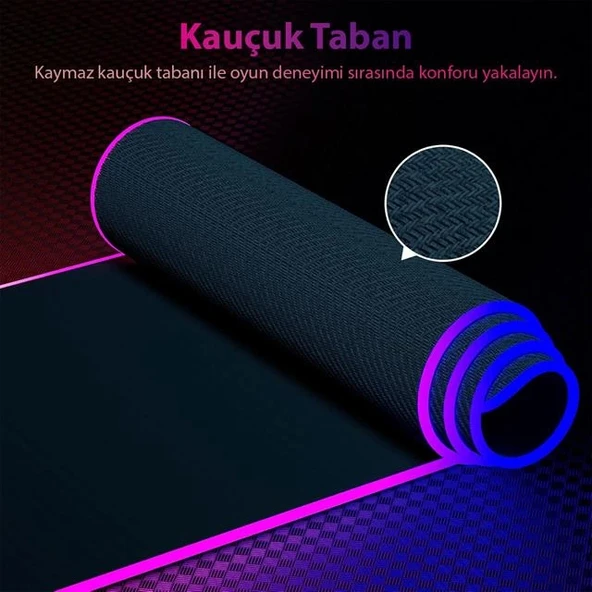 PowerMaster PM-25114 XL RGB Gaming Mouse Pad 14 Modlu - 4