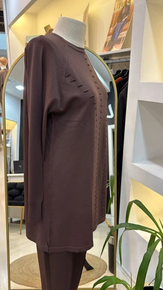 Nuss Triko Tunik 907 kahve - 3
