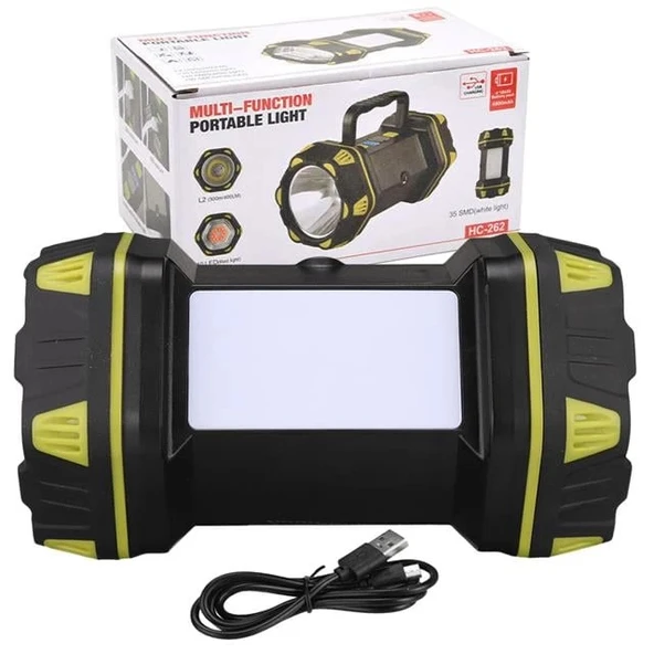 Powermaster Çok Fonksiyonlu 3in1 Taşınabilir Işıldak HC-262 - Resim 3