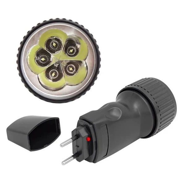 Powermaster PM-6948 Şarjlı 5 Mantar Ledli El Feneri - Resim 2