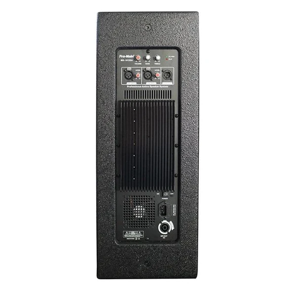 Pro-Main MS-1012GA 500 Watt 30 Cm Aktif Ahşap Kabin Hoparlör - Resim 3