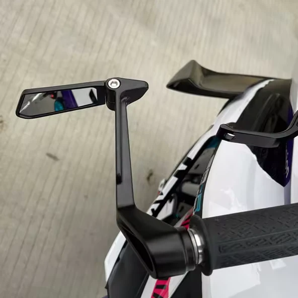 PRO MANET KORUMA KATLANIR AYNALI MAT SİYAH - Resim 3