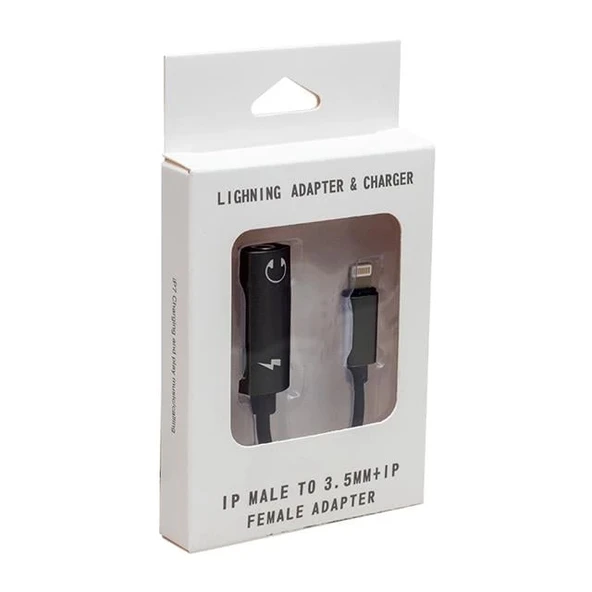 PowerMaster PM-3770 2in1 Lightning Girişli Şarj Ve Kulaklık Çevirici Kablo - 3