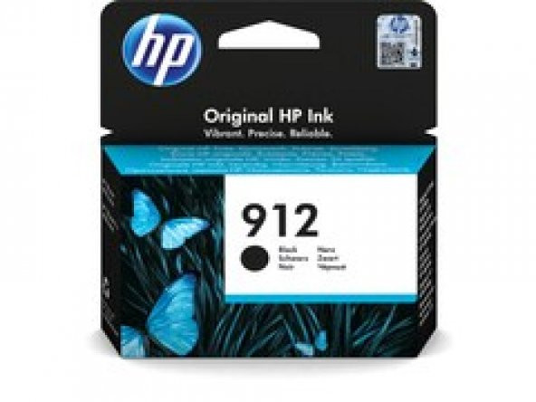 3YL80AE  HP 912 Siyah Orijinal Mürekkep Kartuşu